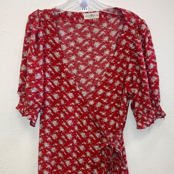 Natural life Sophia v neck floral wrap maxi dress with slits coastal cowgirl 734 - Picture 3 of 11